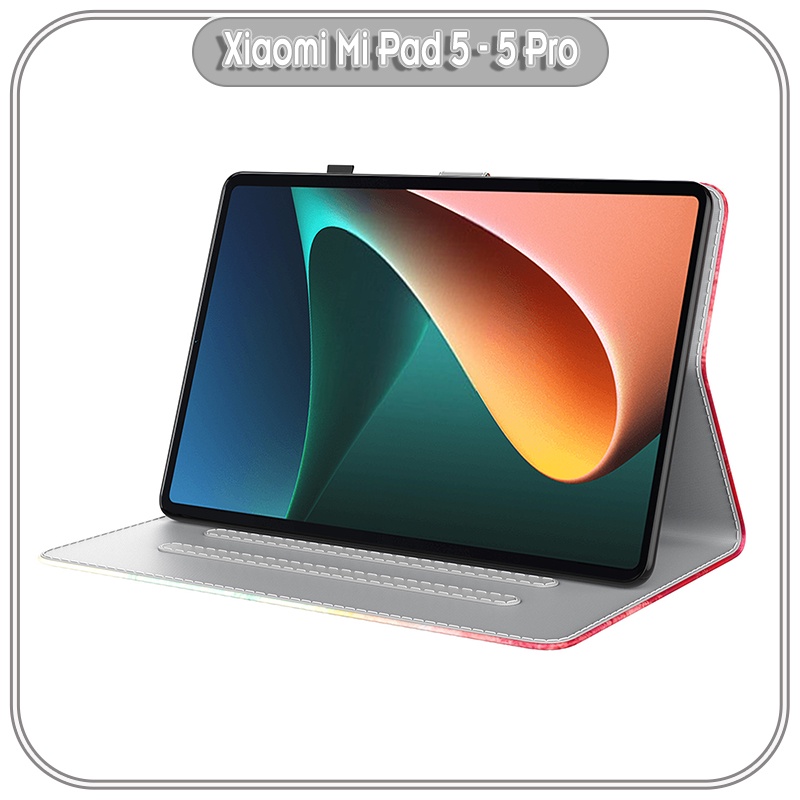Bao da cho Xiaomi Pad 5 - 5 Pro 2 màu Gradient , viền TPU dẻo đen