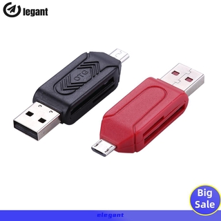 Đầu Đọc Thẻ Nhớ Usb 2.0 Otg Đa Năng 2 Trong 1