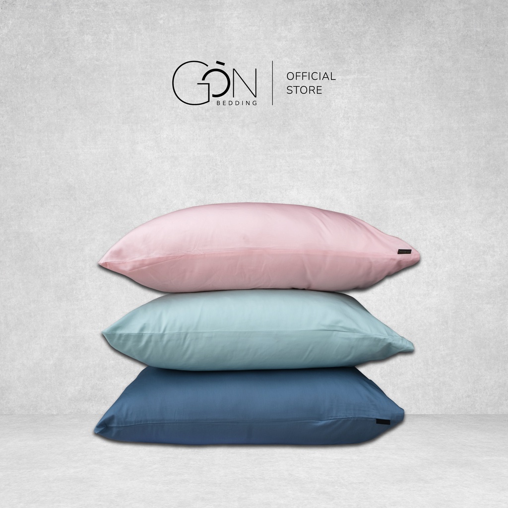 [Nhiều màu] 01 Vỏ Gối Nằm Gòn Bedding Cotton 100% Hàn Quốc Màu Trơn 50x70 cm