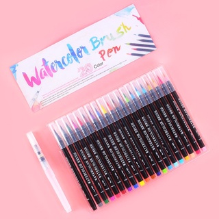 Bộ 20 bút lông màu nước cao cấp water color brush pen tặng 1 cọ water - ảnh sản phẩm 2