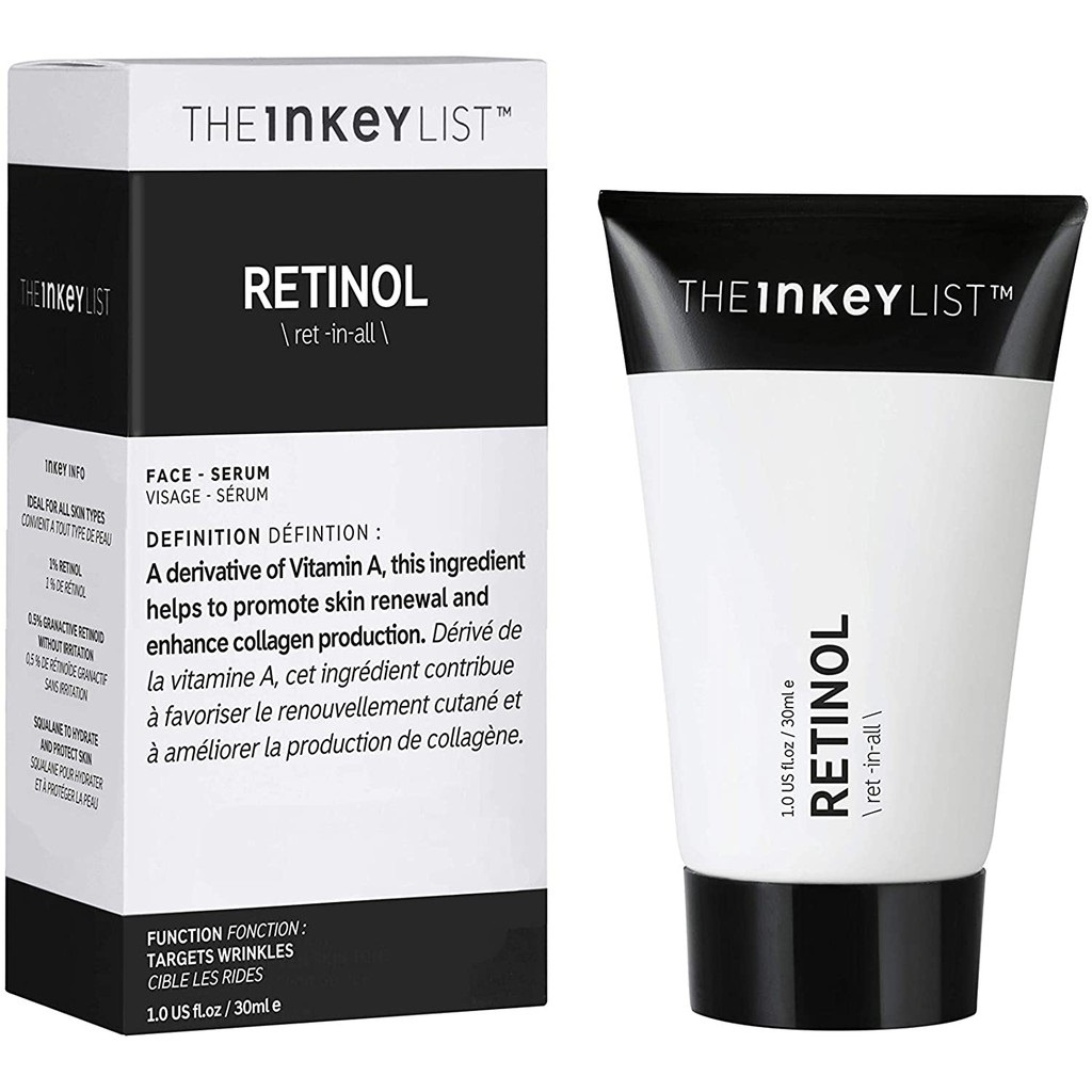 [Auth- Full Bill]Tinh chất lão hóa The Inkey List Retinol Serum 30ml - The Inkey List Retinol