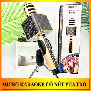 Micro karaoke bluetooth sd18 mới nhất cao cấp