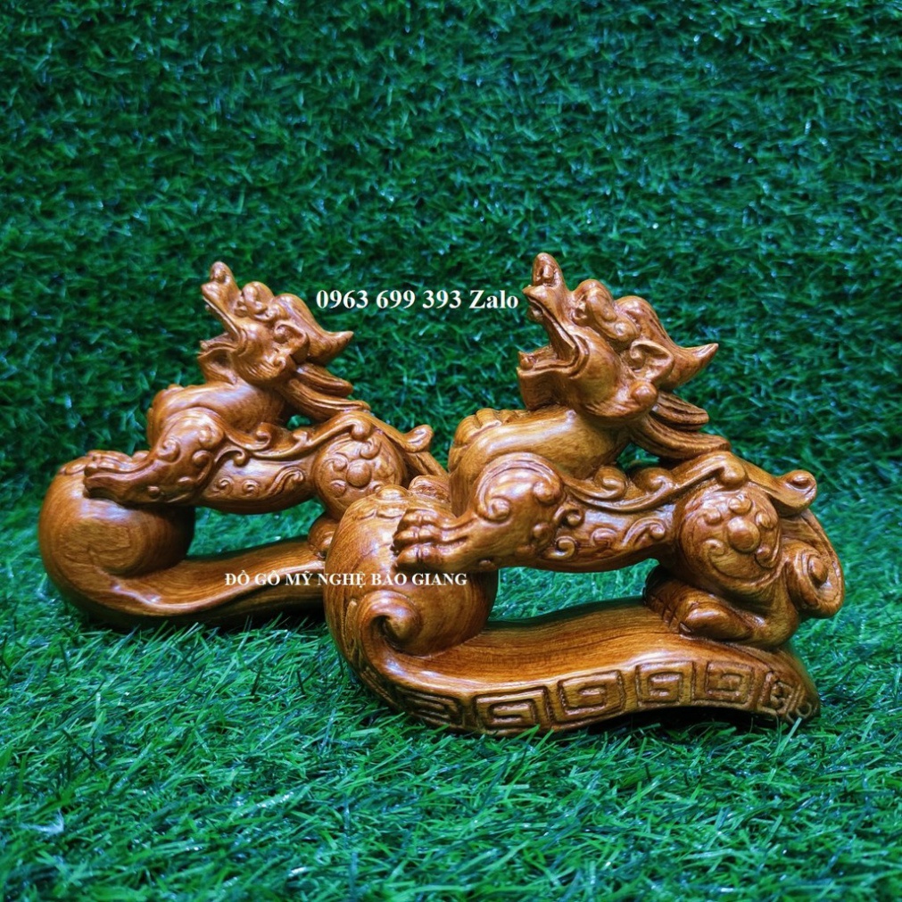 Cặp tỳ hưu gỗ hương mẫu mới