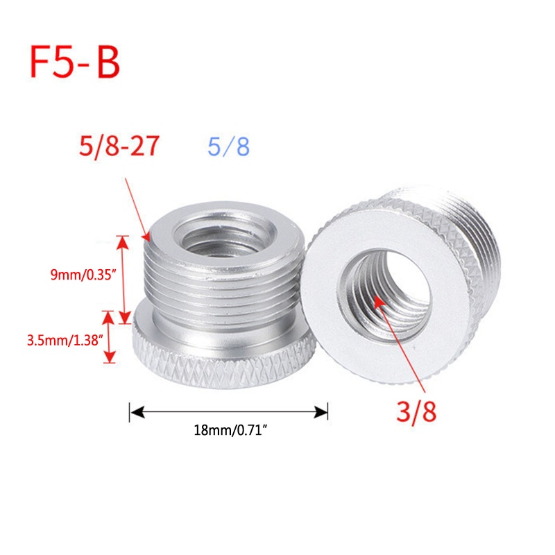 Set 2 Giá Đỡ Micro Mở Rộng 5 8 Inch Female Sang 5 8 Male Tiện Lợi