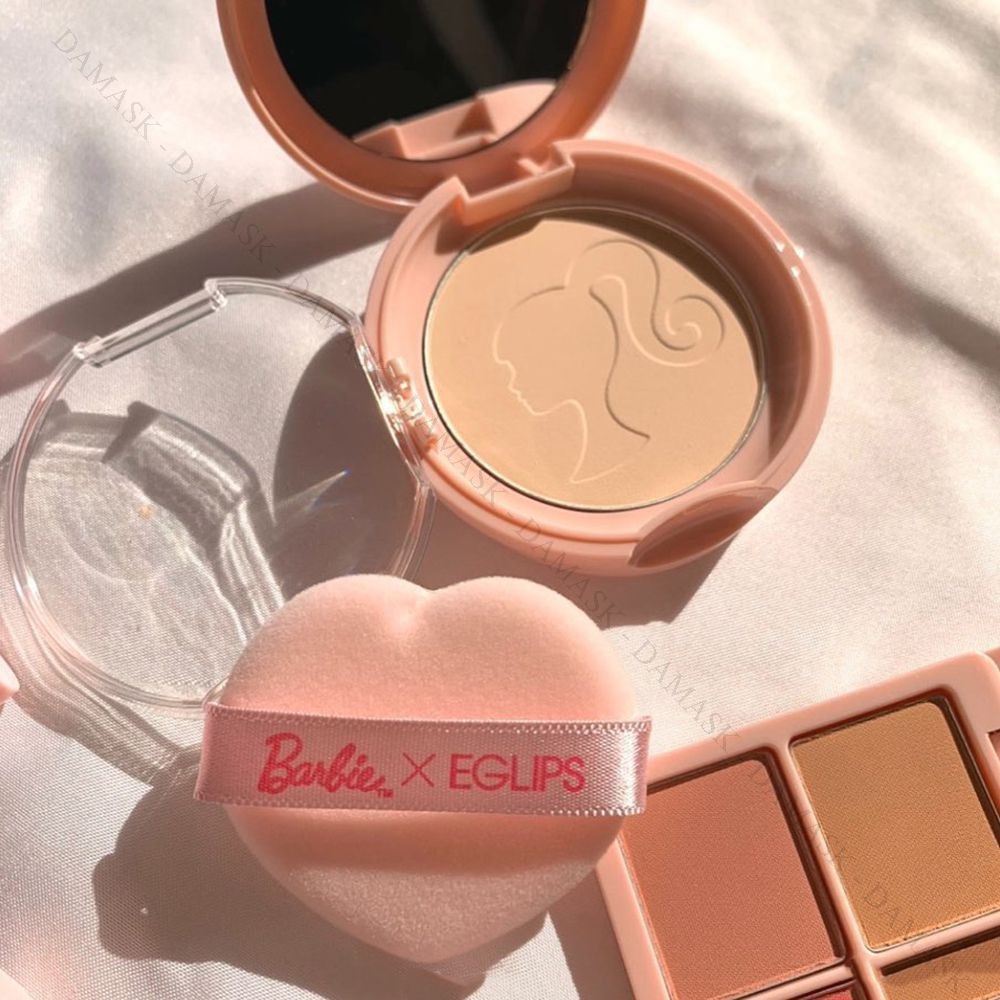 Phấn Phủ Kiềm Dầu Eglips BarBie Blur Powder Pact siêu mịn siêu thơm