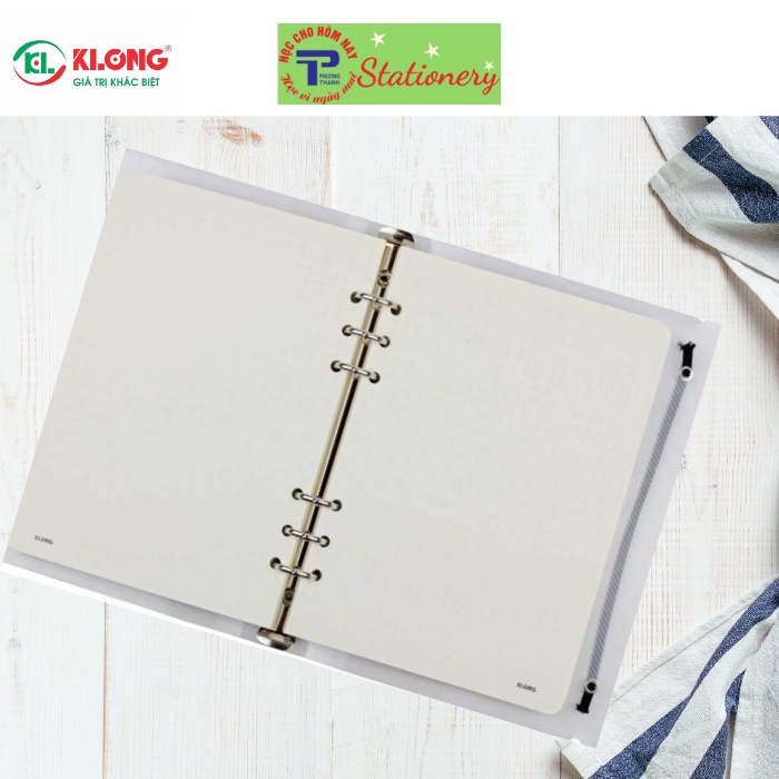 Sổ Klong ruột chấm file nhựa kẹp còng Dot Grid  A5 - 100 tờ; MS: 995