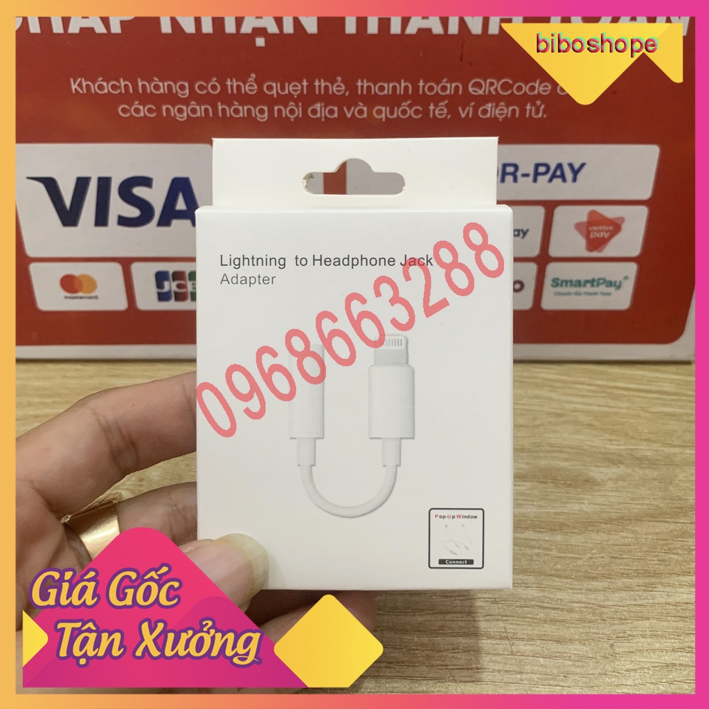🔥Free ship🔥 Dây cáp chuyển đổi âm thành tai nghe 3.5mm dành cho IPhon Bảo 12 tháng 🔥Free ship🔥