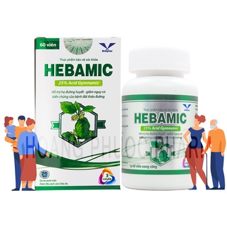 Hộp Hebamic 25% Acid Gymnemic 60 Viên