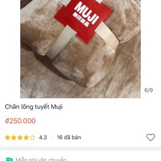 Chăn lông tuyết Muji 1,8kg