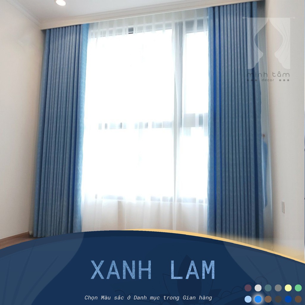 [ HÀNG LOẠI 1] Rèm cửa chống nắng Minh Tâm , nhiều size, đa dạng màu sắc -  miễn phí cắt chiều cao theo yêu câu ( kích t