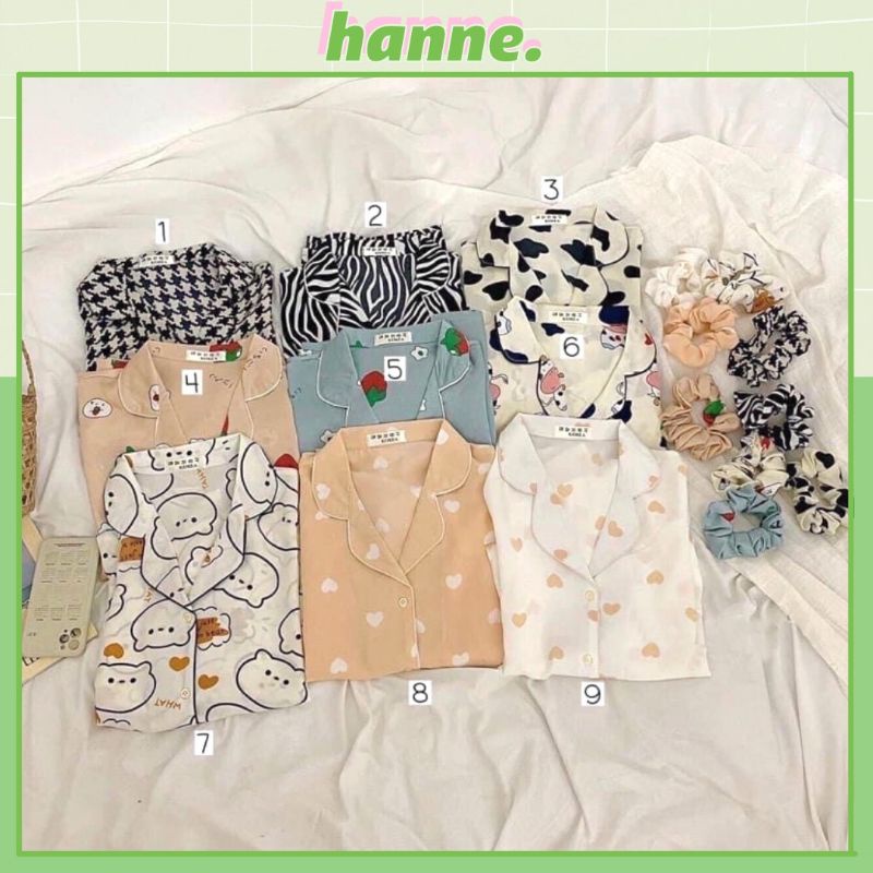 Bộ Ngủ Pijama Freesize Hoạt Hình Ulzzang Họa Tiết Xinh Xắn Dễ Thương Bộ Ngủ Hot Hit | BigBuy360 - bigbuy360.vn