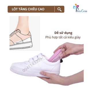 Lót giày độn đế tăng chiều cao 3.5CM, chống trượt, Free size, Increased Insoles