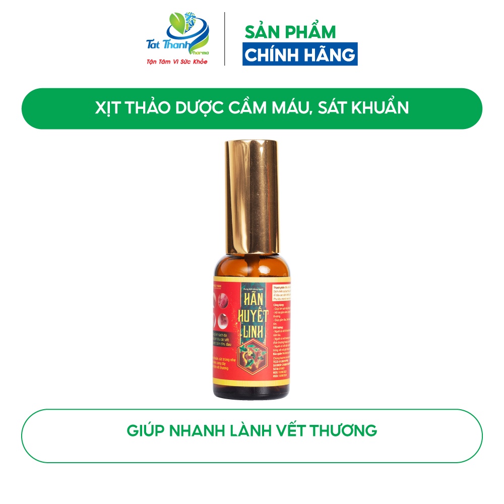 Dung dịch dùng ngoài Hãn huyết linh Phương Y Nam xịt thảo dược làm lành vết trầy xước 15ml