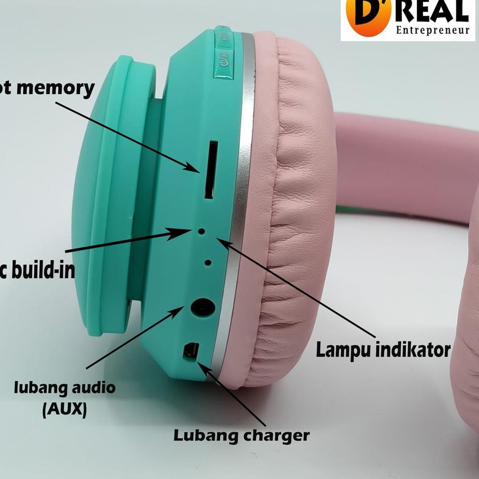 Tai Nghe Bluetooth Có Đèn Led Macaron Q42Q 031 | BigBuy360 - bigbuy360.vn