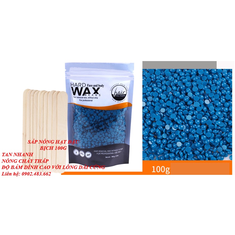 SÁP TẨY LÔNG NÓNG HARD WAX BEAN 100gr (Miễn phí que lấy sáp)