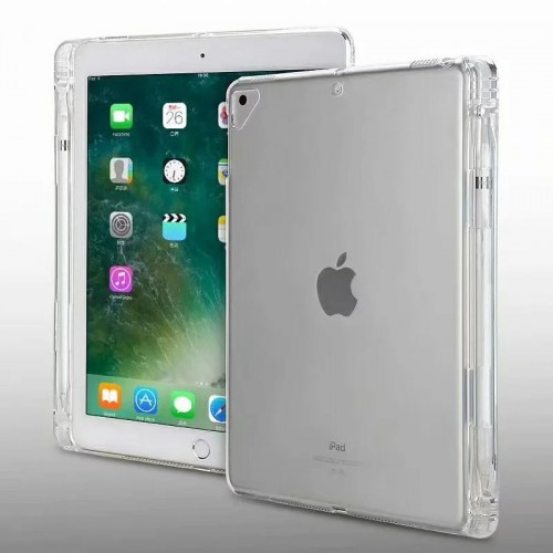 Ốp Máy Tính Bảng Silicon Trong Suốt Có Khe Đựng Bút Cảm Ứng Sbt-003 Cho Ipad Air 4 10.9 Inch 2020