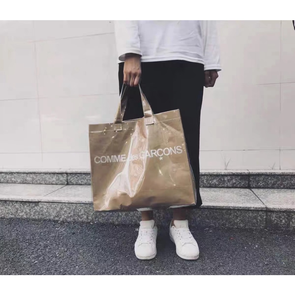 Túi Xách Tay Bằng Giấy Kraft Trong Suốt Phong Cách Âu Mỹ Rei Kawakubo CDG