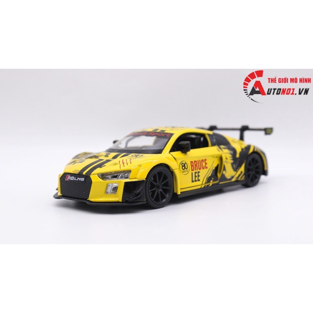 MÔ HÌNH XE AUDI R8 LMS BRUCE LEE 80TH 1:32 MAKEDA 7782