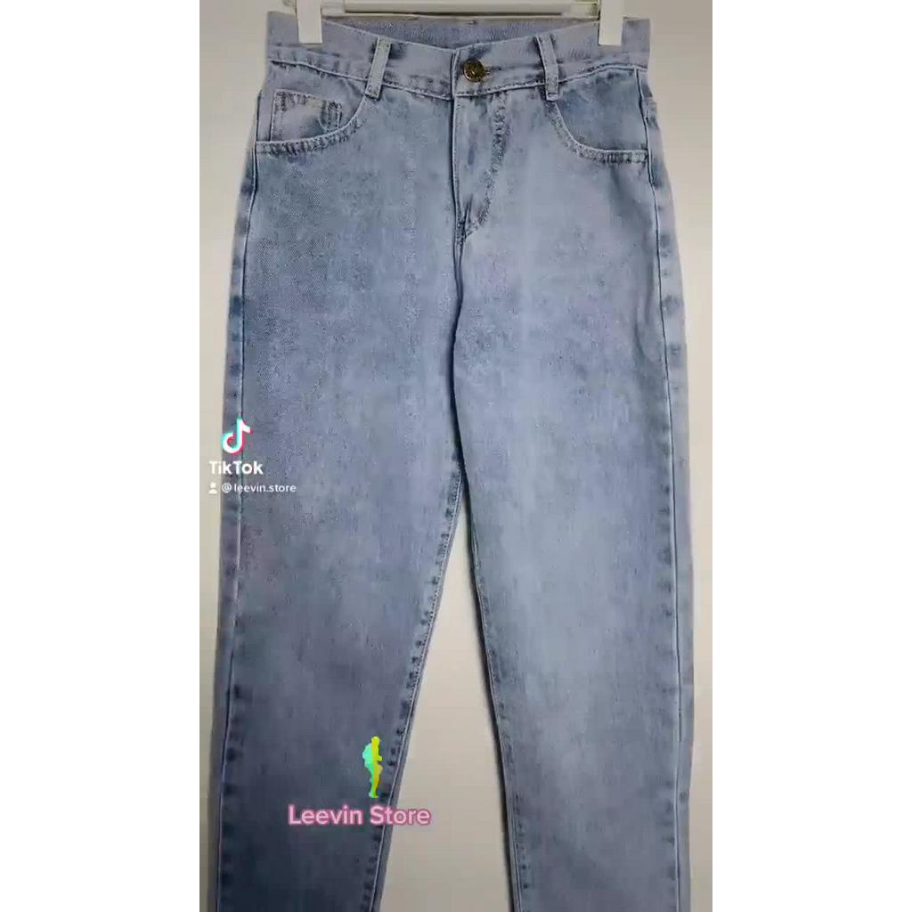 Quần Jean Nam Baggy Ống Suông Unisex phong cách SIMPLE Kiểu quần bò nam form suông rộng jeans Leevin Store - J1014 | BigBuy360 - bigbuy360.vn