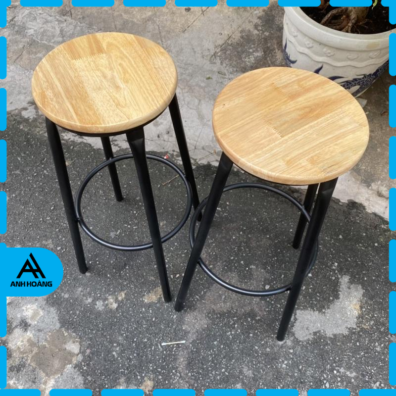 GHẾ BAR CAO 75CM NGỒI QUẦY KHÔNG TỰA LƯNG MỚI 💯