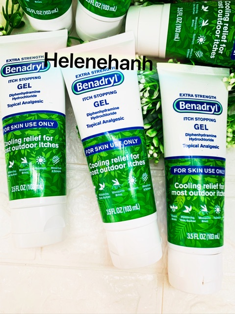 Kem bôi ngoài da Extra Strength Benadryl Itch Stopping 103ML