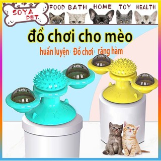 đồ chơi cho mèo,kích thích sự chú ý của mèo Đồ Chơi bàn xoay Cho Mèo Hình cối xay gió dán tường