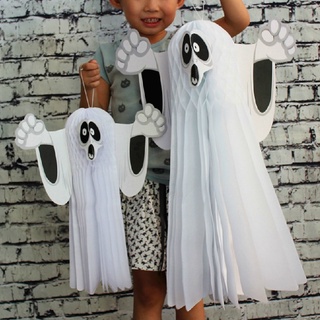 Đèn lồng giấy ma trắng lớn trang trí Halloween