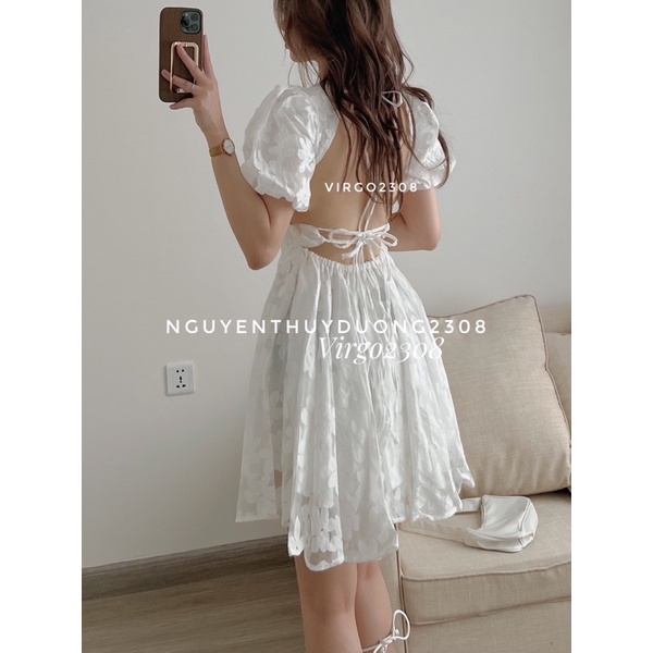 [NEW]VÁY-ĐẦM REN HOA CỘT DÂY HỞ LƯNG SEXY”VANI DRESS”