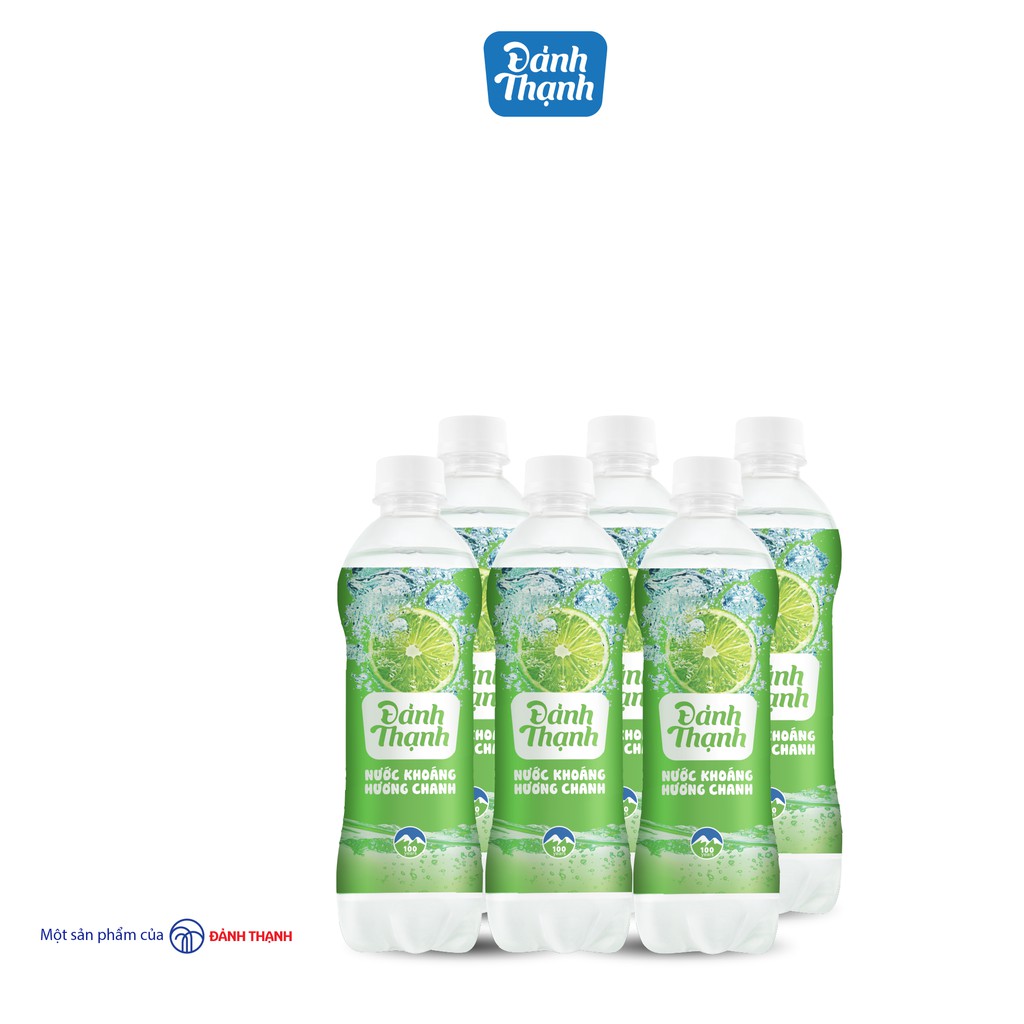 Thùng 24 chai Đảnh Thạnh Nước Khoáng Thiên Nhiên Có Ga Khoáng Chanh 430ml (Đảnh Thạnh Ngọt)