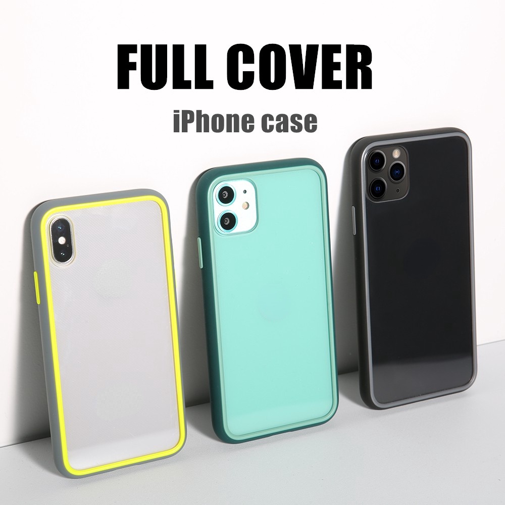 Ốp điện thoại mềm màu trơn thích hợp cho Iphone 11 Pro Max/ 6/ 6s/ 7/ 8plus/ X/ Xs Max/ Xr