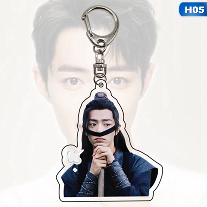 Móc khóa hai mặt hình người nổi tiếng bằng chất liệu acrylic