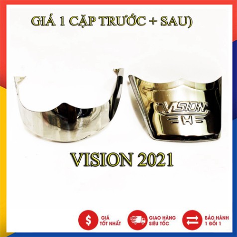 Ốp Dè Trước Sau Vision 2021 Inox