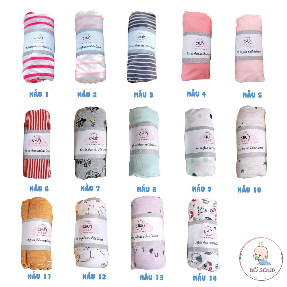 Ga Chun Bọc Nệm Cũi COCOON Cho Bé,Chất Liệu Cotton Thoáng Mát,Thấm Hút Mồ Hôi