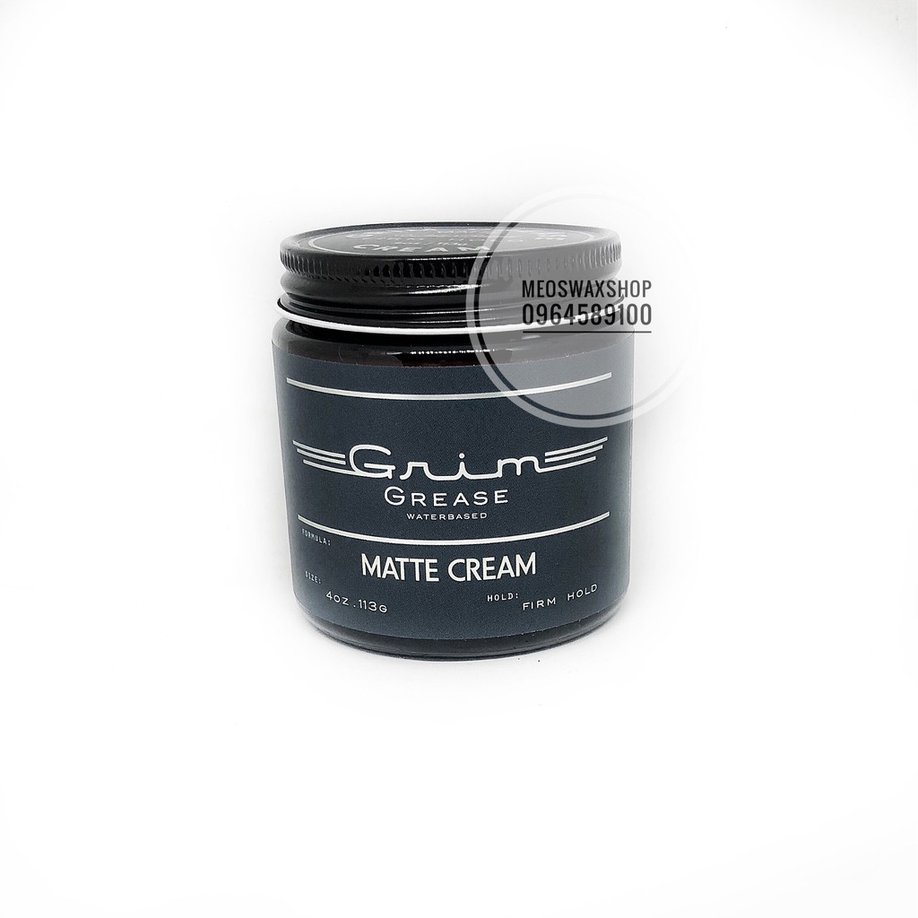 Tạo kiểu tóc pomade Grim Grease Matte Cream