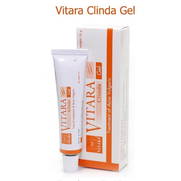 Vitara Clinda Gel [15g] - Gel hỗ trợ giảm mụn viêm sưng
