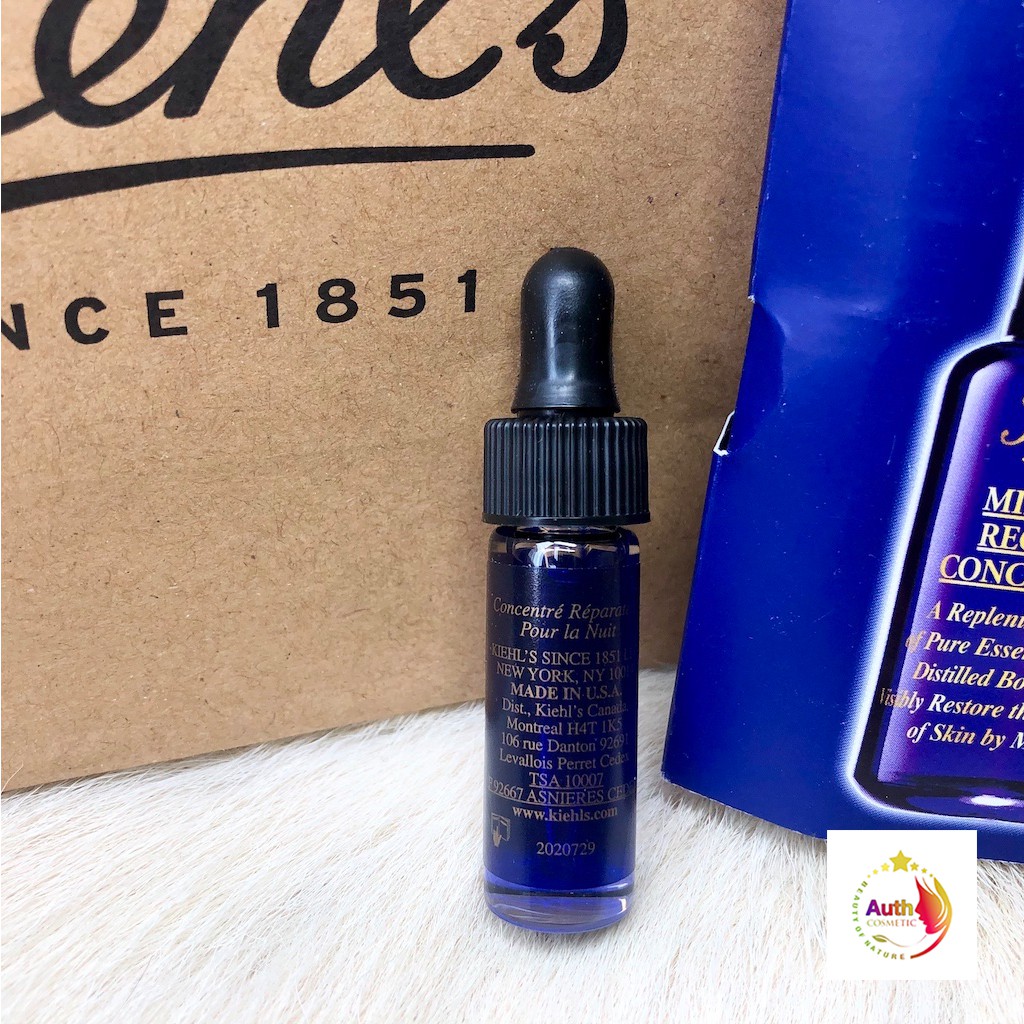 Serum dưỡng da ban đêm KIEHL'S Midnight Recovery Concentrate 4ml Tinh chất tái tạo phục hồi chống lão hóa dưỡng ẩm cao