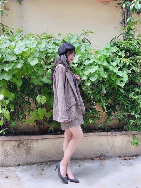 SET VEST CARO VÀ CHÂN VÁY ( SET VEST BLAZER ) phong cách ulzzang | BigBuy360 - bigbuy360.vn