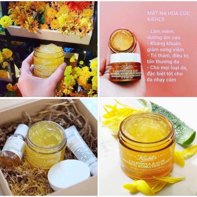 Mặt nạ hoa cúc Kiehl’s calendula mask cúc kiehls