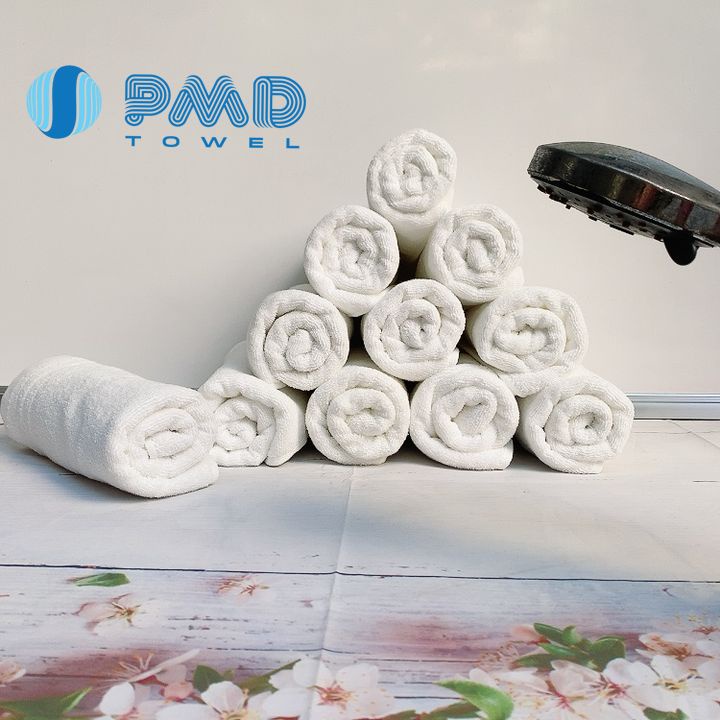 Khăn làm tóc gội đầu xuất Hàn giá rẻ cotton cao cấp mềm mịn thấm nước rất tốt bông khăn nhanh khô không sổ lông ra bụi