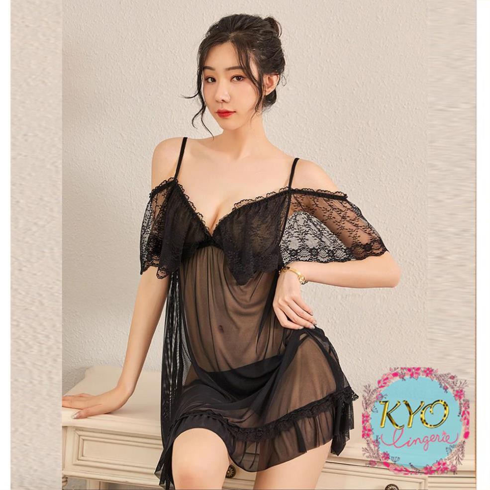 [ Mịn - Đẹp - LOẠI I] ❤HOT NHẤT ❤ váy ngủ thun lưới ren -đầm ngủ sexy cao cấp B1040