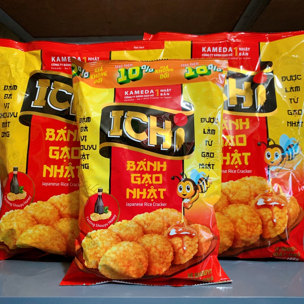 Bánh Gạo Nhật Ichi Vị Shouyu Mật Ong Gói 100g/180g