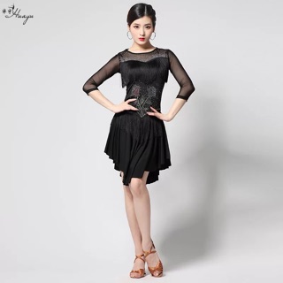 Đầm dance , đầm khiêu vũ la tin đính hoa
