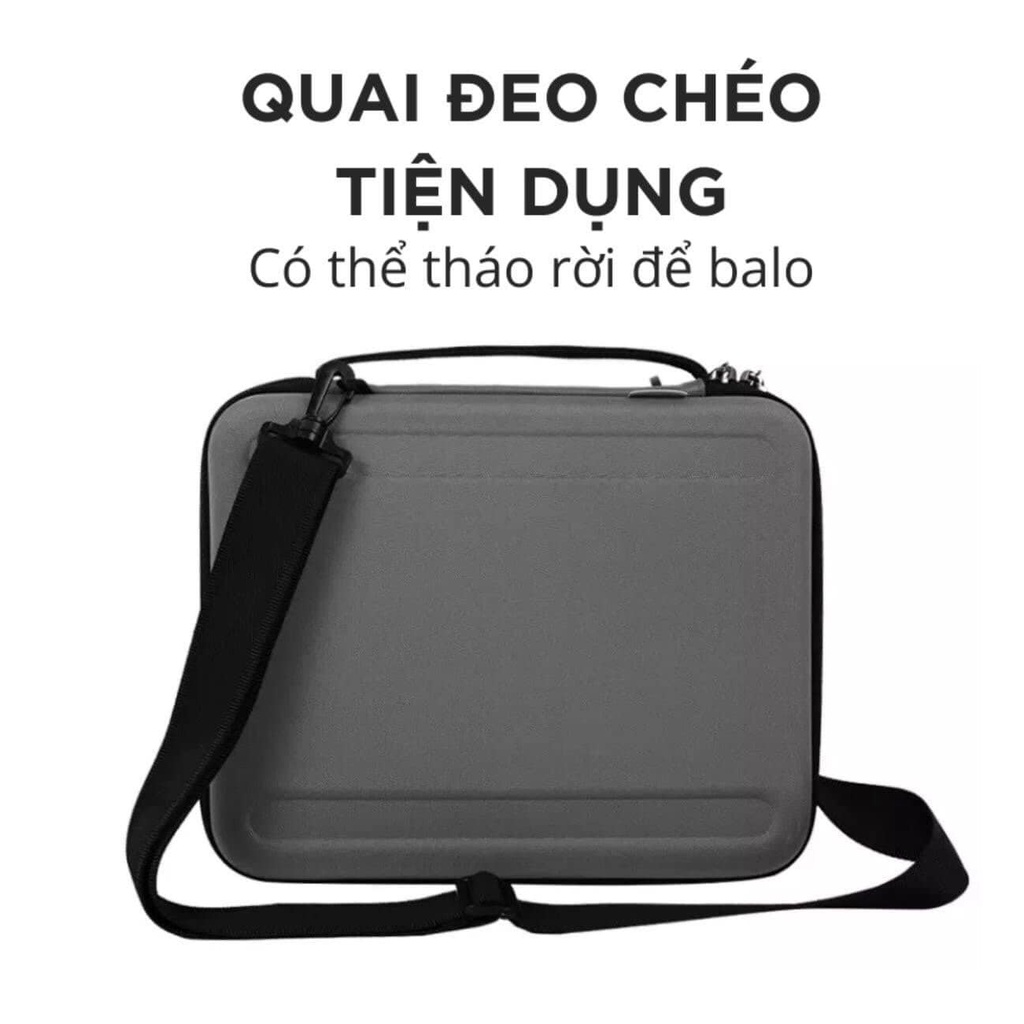 Wiwu Parallel Hardshell Bag Túi đeo chống va đập dành cho Ipad 11, 12.9 inch và Laptop 13.3