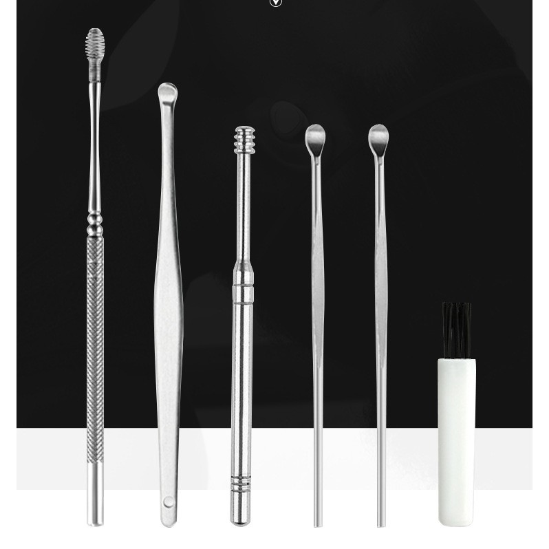 Bộ Dụng Cụ Ráy Tai 6 Món Chất Liệu An Toàn Dễ Mang Theo – Dumi Shop