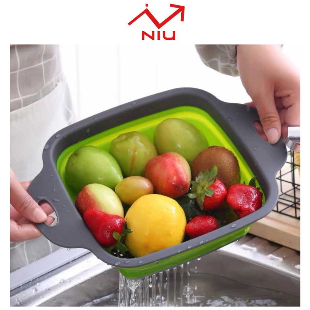 Rổ Silicone Gấp Gọn Đa Năng