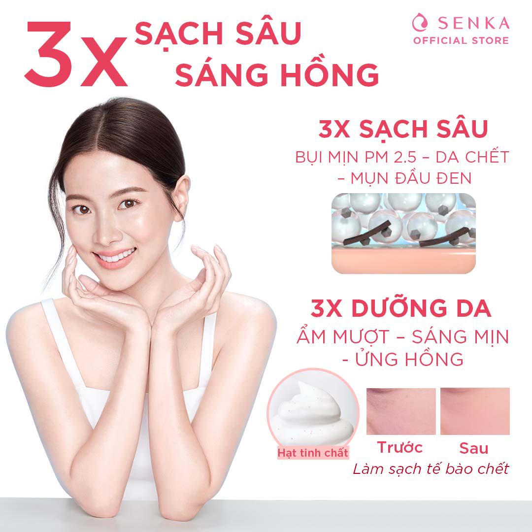 [Mã FMCGMALL -8% đơn 250K] Sữa rửa mặt Sạch sâu - Sáng hồng Senka Perfect Whip Berry Bright 100g | BigBuy360 - bigbuy360.vn