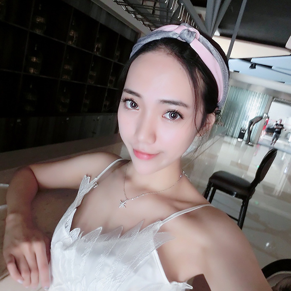 Băng Đô Cài Tóc Màu Trơn Cá Tính Hợp Thời Trang Cho Nữ