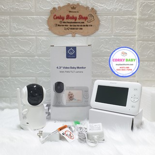 Máy báo khóc trẻ em Corky Baby MBK08 - 4.3 inh, camera xoay 360 độ