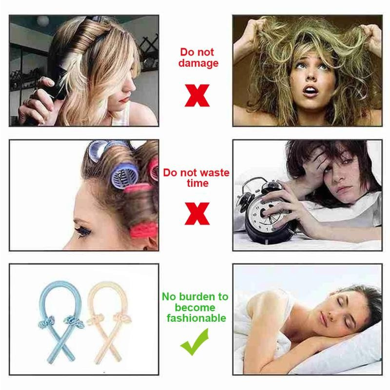 [Hàng mới về] Dụng cụ uốn tóc từ lụa ruy băng không nhiệt