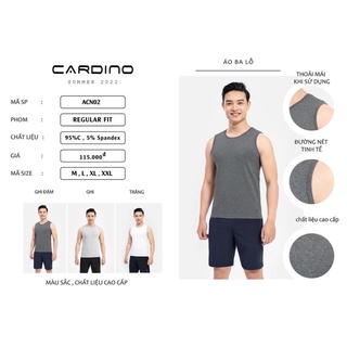 Áo xát nách cardino. giá: 150.000₫